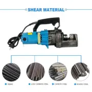4-16mm Electric Hydraulic Rebar Cutting Machine Steel Bar Cutting Tool RC16