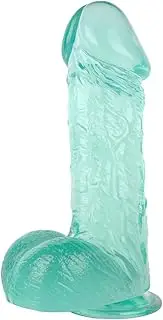 Dildo with suction cup, huge dildo, large dildo, anal plug, G-spot sex toys, prostate massage, men and women masturbation sex toys(Grün)