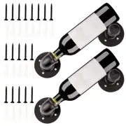 Wall Wine Rack, Iron Wine Rack Wall Mounted, 2pcs Wall Display Rack for Stand...