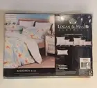 Logan & Mason Moorea Blue QUEEN Bed Quilt Cover Set -Brand New!