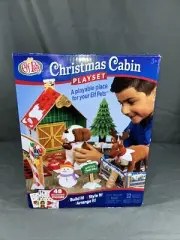 Elf on the Shelf Pets Christmas Cabin Playset 32 pcs House Stickers Decor NIB!