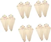 Healeved 5sets Hair Turban Towel Hair Drying Cap Women Bath Wrap Easy to Use 2pcs*5