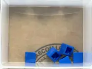 LEGO Parts - Blue Slope 30 1 x 1 x 2/3 - No 54200 - QTY 5