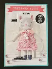 NEW! Simply Sewing Pattern for 'Dress-up Kitty' 10.5" Tall Stuffed Soft Doll