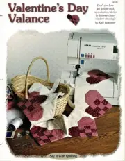 Valentine's Day Valance Creative Scrap Sewing Quilted Pattern Leaflet
