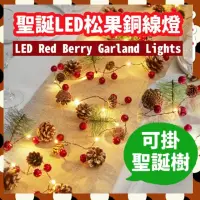 在飛比找momo購物網優惠-【Garland】LED松果銅線燈 2米(花環燈 LED燈串