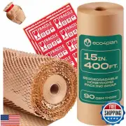 eco4plan Honeycomb Packing Paper | Extra Thick 90 GSM Packing Wrap | Biodegra