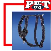 Rogz Control Reflective Padded Harness Black in 3 sizes