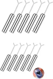 Heart Magnet for Cat Eye Gel Polish,Magnetic Gel Nail Polish Nail Art Kit with Y-Shaped Metal Pieces, DIY Manicure Kit (10PCS)