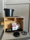 Aeropress Organizer Holder, Shelf Caddy Kit with replacement parts and Knockbox