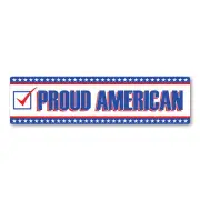 Proud American Rectangle Bumper Strip Magnet