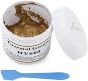 Halnziye HY600-100g Gold Silicone Compound Thermal Conductive Grease Paste for PC CPU GPU Chipset Cooling(HY600-100g)