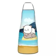 Funny Cooking Master Apron Men Women Unisex Kitchen Chef Mochi Cat Tablier A
