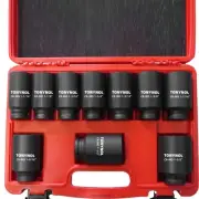 1/2" Inch Drive Impact Socket Set,6-Point,SAE (1-1/16" to 1-5/8"),10 PC Deep,...