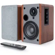 Powered Bookshelf Speakers (Pair), 2.0 Stereo Wood Active Speakers - 60 Watts