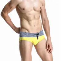在飛比找Yahoo!奇摩拍賣優惠-SEOBEAN 男士三角泳褲 低腰溫泉游泳褲 多色 運動緊身