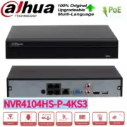 Dahua NVR4104HS-P-4KS3 12MP 4CH 4PoE 4K SMD+ 1SATA AI NVR Network Video Recorder