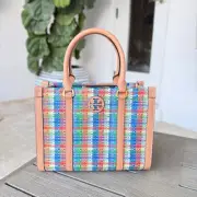 Tory Burch Blake Plaid Small Tote 146379