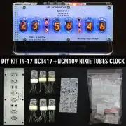 DIY KIT IN-17 Nixie Tube Clock Acrylic Stand [WITH OPTIONS] 12/24H SlotMachine