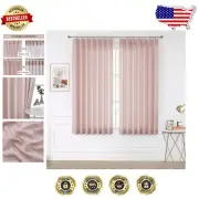 Luxurious Light Filtering Pink Pinch Pleat Curtains for Bedroom & Living Room
