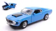 Model Car Scale 1:18 Ford MUSTANG Boss 429 1970 Blue diecast vehicles