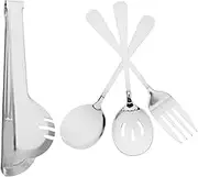 TIDTALEO 1 Set Serving Utensils Set for Parties Lightweight and Portable Fork and Spoon Utensil Set for Buffets Outdoor Events and Home Entertaining