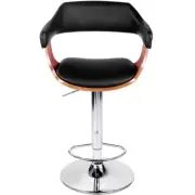 Artiss Selina Black Barstool 1 Pack Elegant Wooden Seat Structure New