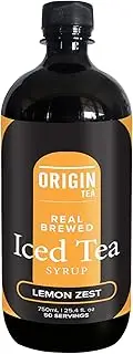 Origin Tea Low Sugar Lemon Zest Iced Tea Syrup (750 ml)
