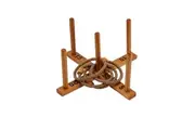 Outdoor Wooden Set Rope Ring Toss Quoits Game