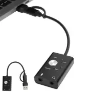 7.1 Channel Sound Card Portable 3D Technology External Sound Card For