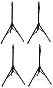 4X ALPHASONIK UNIVERSAL HEAVY DUTY TRIPOD FOR DJ PA SPEAKER EQUIPMENT STANDS SET
