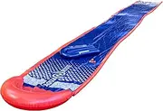 Franklin Sports Aqua Ride Kids Backyard Waterslide - Aqua Ride 25' Foot Lawn Water Sliding Mat + (1) Inflatable Surf Board - Outdoor Kids Water Toy