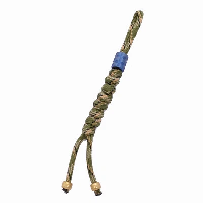 Titanium Alloy Folding Knife Lanyard Bead Crod Paracord Necklace Knife Pendant