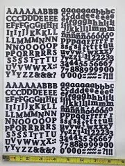 Creative Memories Sassy Mini .5" & Large 1” ABC 123 Alphabet Sticker YOU PICK