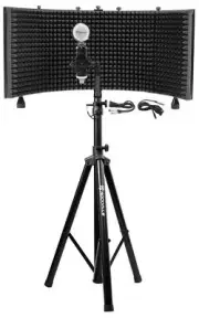 Rockville Recording Studio Microphone+Foam Shield+Mount+Filter+Tripod Stand