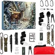 24 Day Survival Tools Christmas Countdown Calendar | Survival Kit Advent Calendar For Men,Advent Calendar Survival Kits For Men,Outdoor Survival Equipment Advent Calendar 2024 Adults Teens