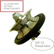 3/4" Full Bullnose V20 Router Bit (6 PIECES) granite marble ceramic concrete