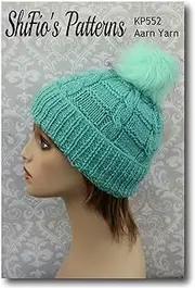 Knitting Pattern for Ladies Hat in Aran Yarn, Women’s Hat Knitting Pattern, Beanie Hat Knitting Pattern, Aran Yarn Hat Knitting Pattern, Aran Yarn, KP552