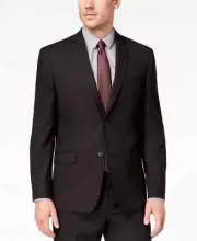 Andrew Marc Men's Modern Fit Stretch Black Micro Grid Sport Coat 40R yse2822