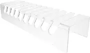 SECFOU Box 10 Mobile Phone Holder Tablet Phone Stand Acrylic Phone Display Stand Mobile Display Rack Office Phone Stand Phone Organizer Station Clear Phone Stand Desktop Cell Phone Stand