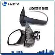 L+R Power Fold Memory Heated Puddle Signal Mirrors For 07-14 Chevrolet GMC