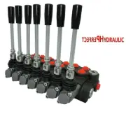 1x FLOATING 7 Bank Hydraulic Directional Control Valves 6xDA Double 40L 11gpm ex