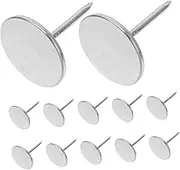 jojofuny 20pcs Flat Head Thumb Tacks for Cork Board Furniture Decoration Push Pins for Home Office Easy Installation with Hammer Needle Nose Pliers