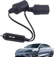 Car Adapter Splitter | 2-Way Socket Outlet Splitter | 12/24V Fast Auto Gadgets, Heavy Duty Plug, Power Charging Port for Trucks, Trailers