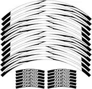 Stickers for MT-09 MT09 MT 09 Motorcycle Tire Waterproof Wheel Logo Stickers Reflective Stripe Decals (Color : 3)