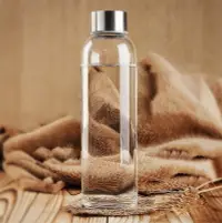 在飛比找樂天市場購物網優惠-高硼矽玻璃水杯 550ml 耐熱玻璃水瓶 隨行杯 便攜運動水