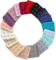 [TOZLU] 10pcs Bra Extender 3 Hook 3 Row Elastic Bra Strap Extender Bra Extension for Women Lady (Random Color)