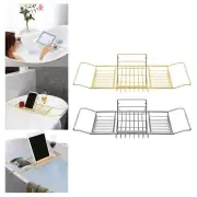 Bathtub Caddy Tray, Stainless Steel Bath tub Tray with Adjustable , Holds