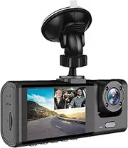 Car Dashboard Camera - 1080p Recorder, Wide Angle, Loop Capture | Night Vision Car Monitoring Device with G-Sensor, Parking Mode, Motion Sensor, Mini USB Front Cam with Display Screen