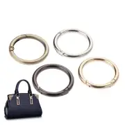 5pcs O Rings Openable Keyring Leather Bag Belt Strap Dog Chain Buckle 4 Color